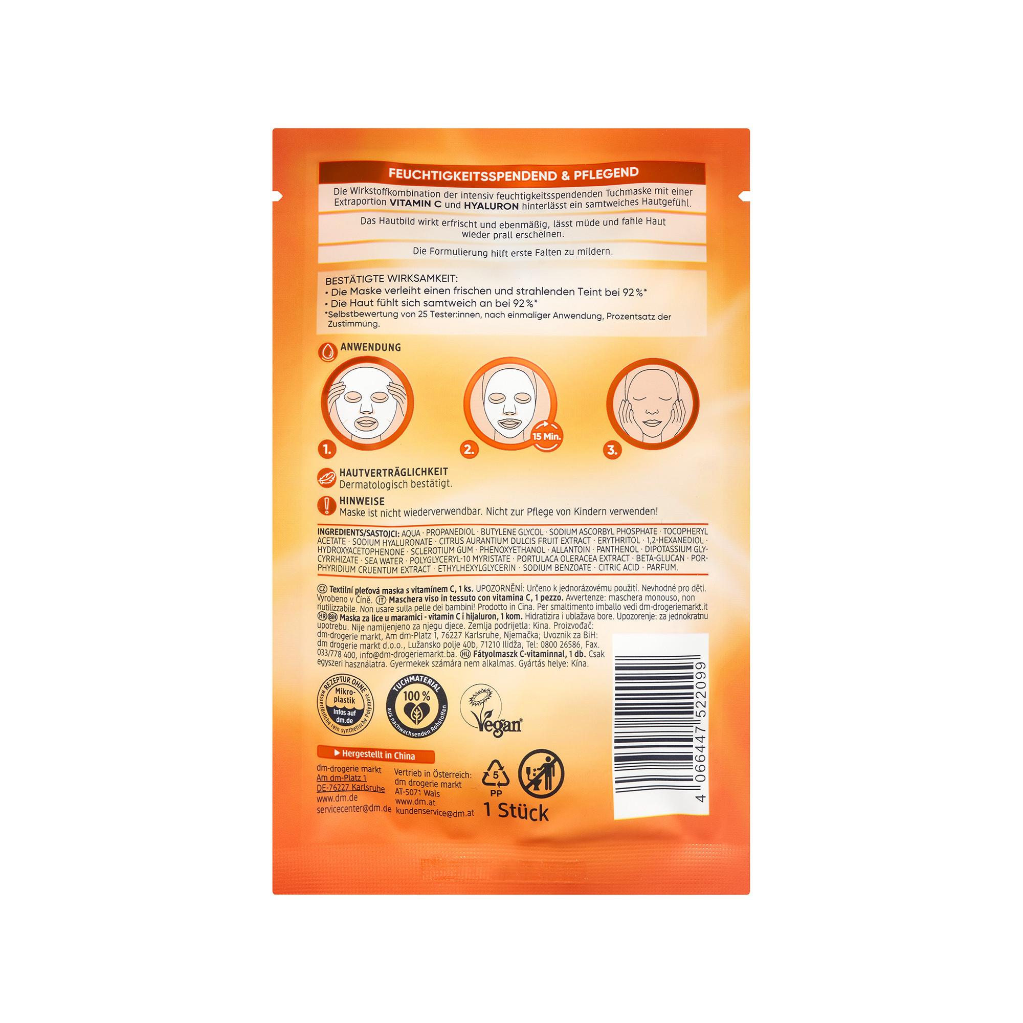 Balea  Masque en tissu Vitamine C 