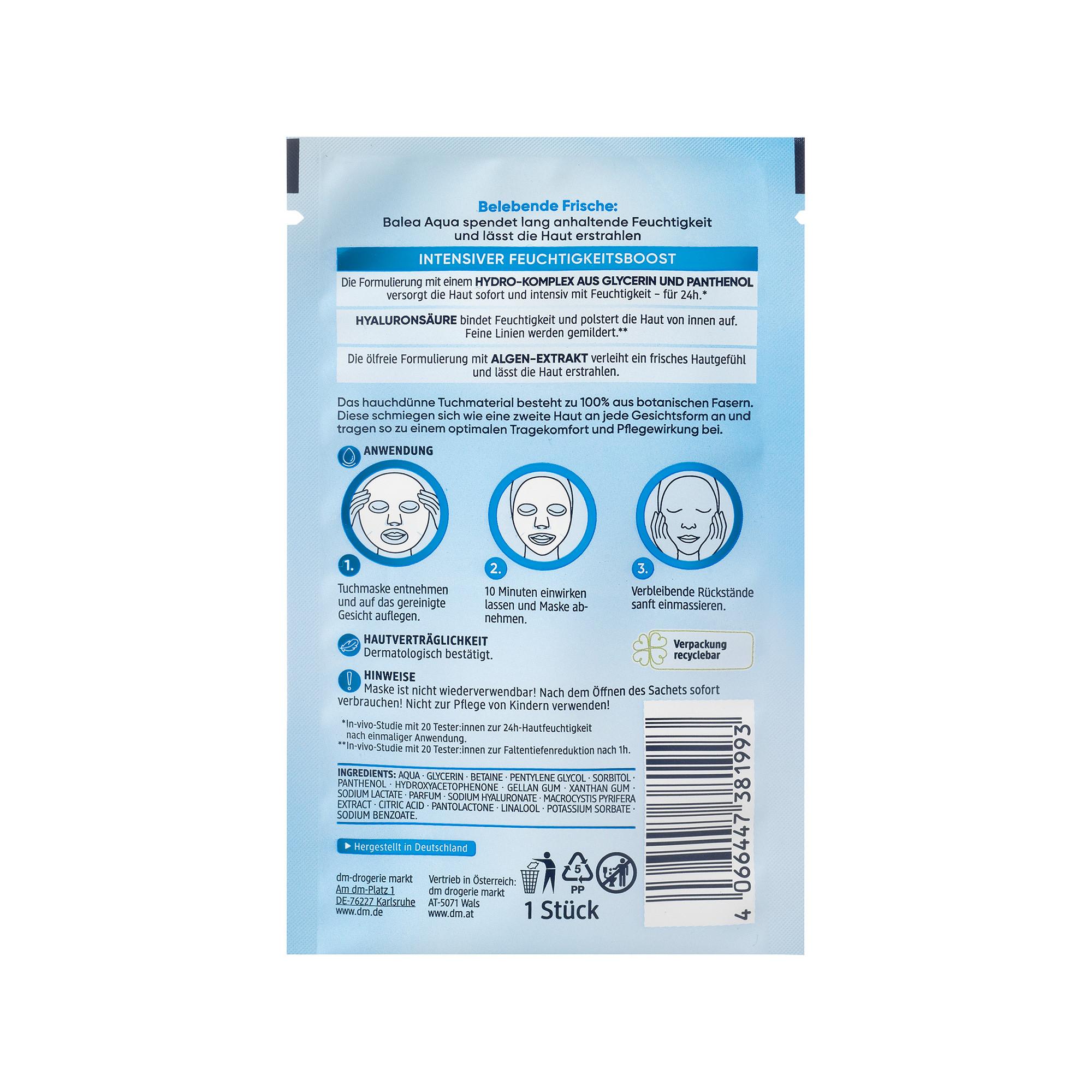 Balea  Tuchmaske Aqua 