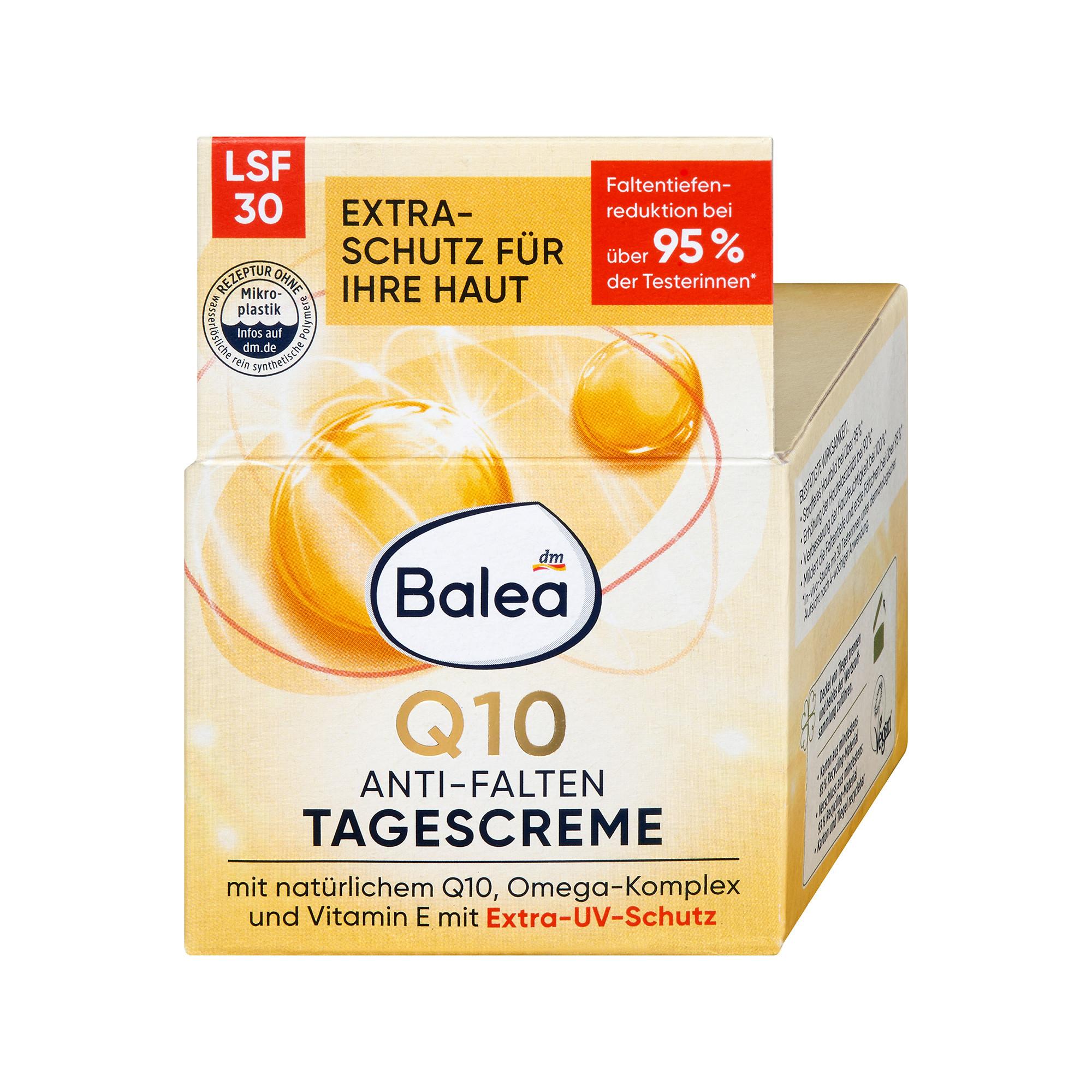 Balea  Gesichtscreme Q10 Anti-Falten schützende Tagescreme LSF15 