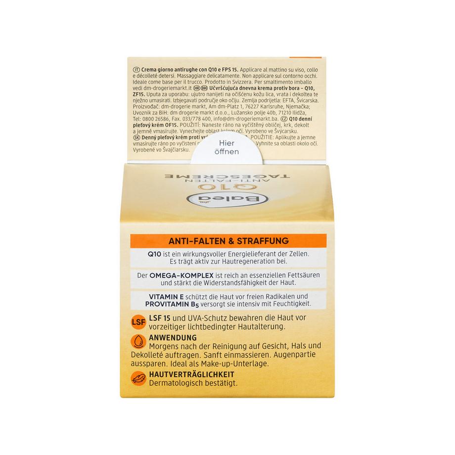 Balea  Gesichtscreme Q10 Anti-Falten schützende Tagescreme LSF15 
