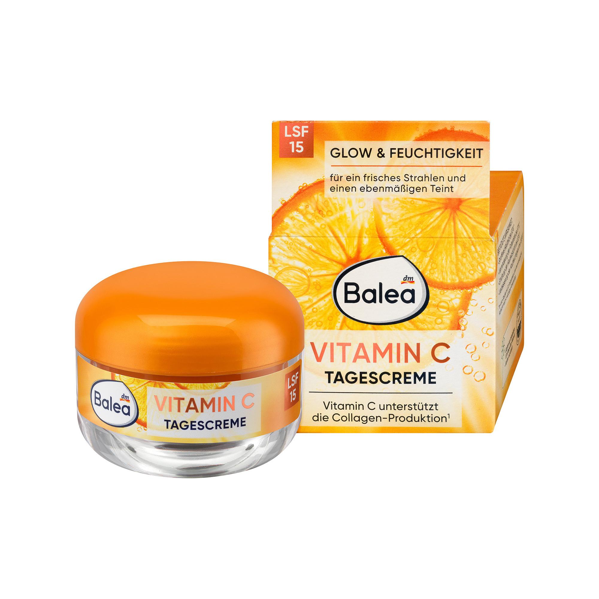 Balea  Crema viso alla vitamina C SPF 15 