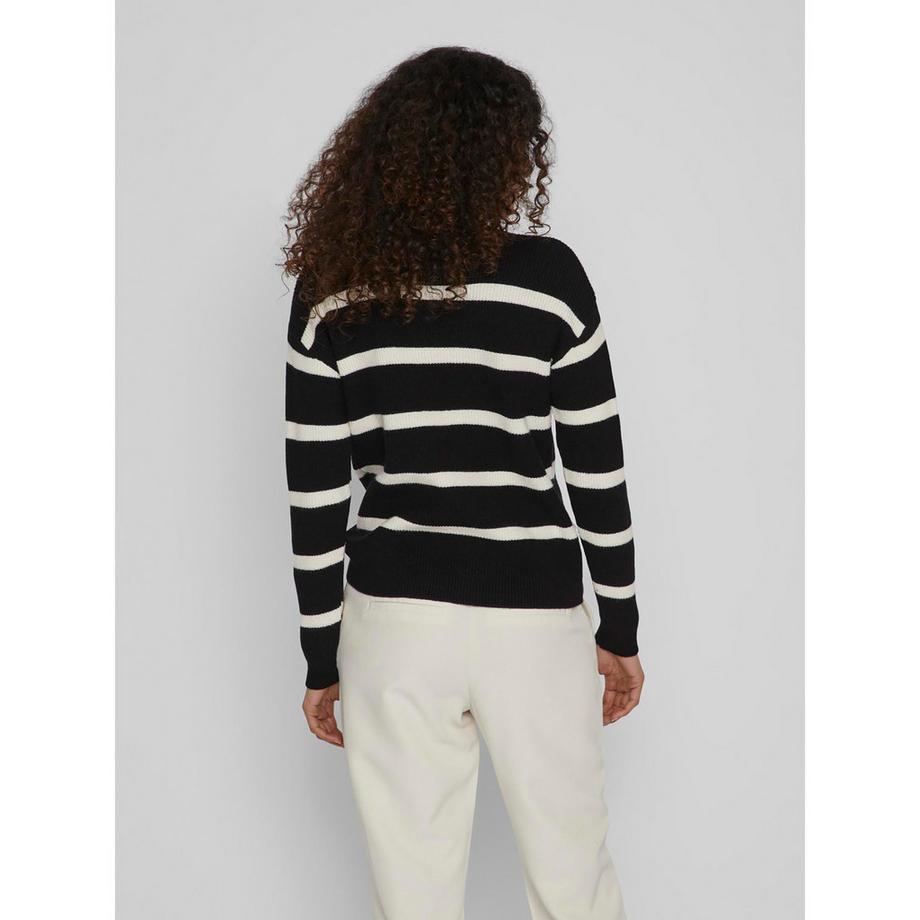 VILA Gestreifter Rollkragenpullover  
