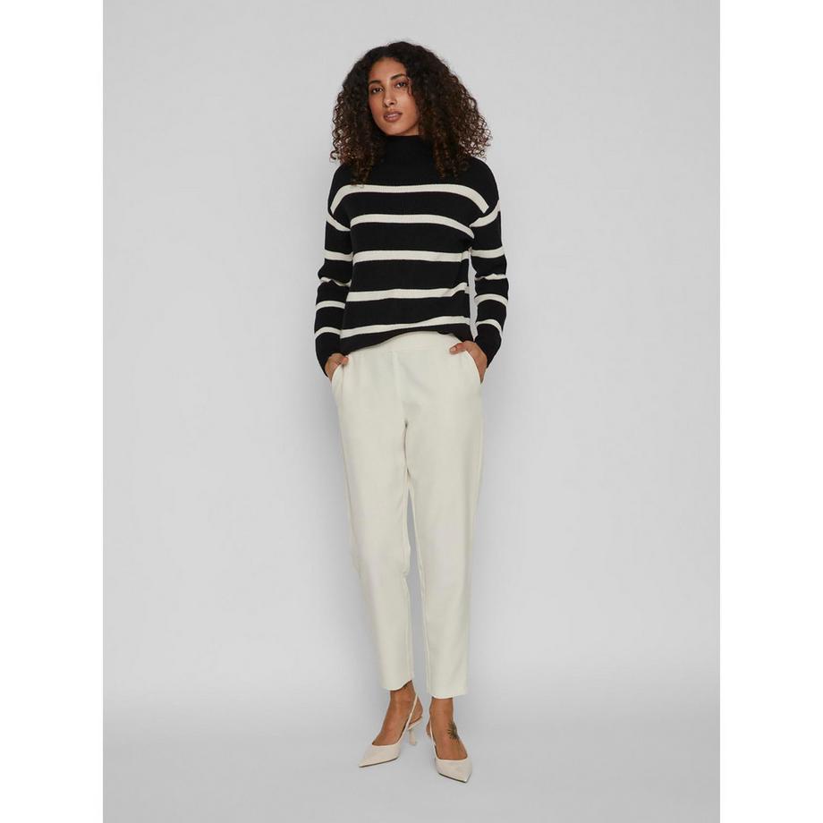 VILA Gestreifter Rollkragenpullover  