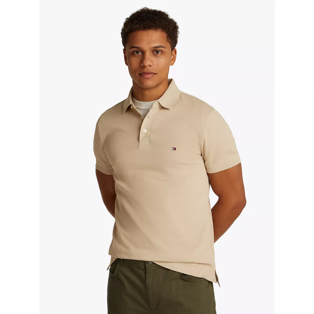 Tommy Hilfiger - Poloshirt, kurzarm, für Herren, Khaki, Größe L