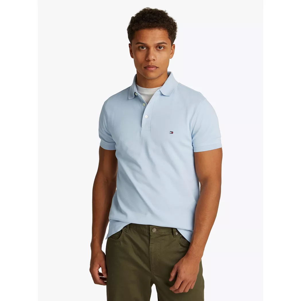 Tommy Hilfiger pour homme. MW0MW17771 1985 Collection polo slim fit marine (XL), Casuel, Manche courte, Le coton biologique, Durable 2