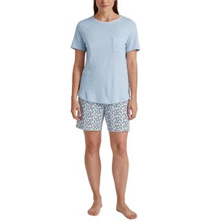 CALIDA Pigiama Top a Maniche Corte e Shorts Stampati  