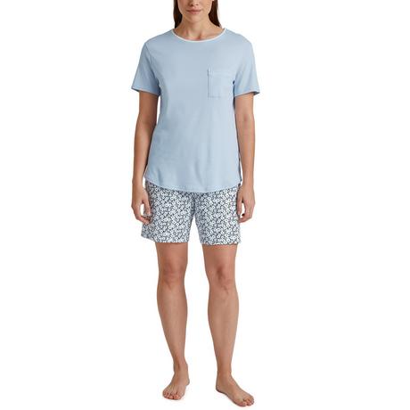 CALIDA Pigiama Top a Maniche Corte e Shorts Stampati  