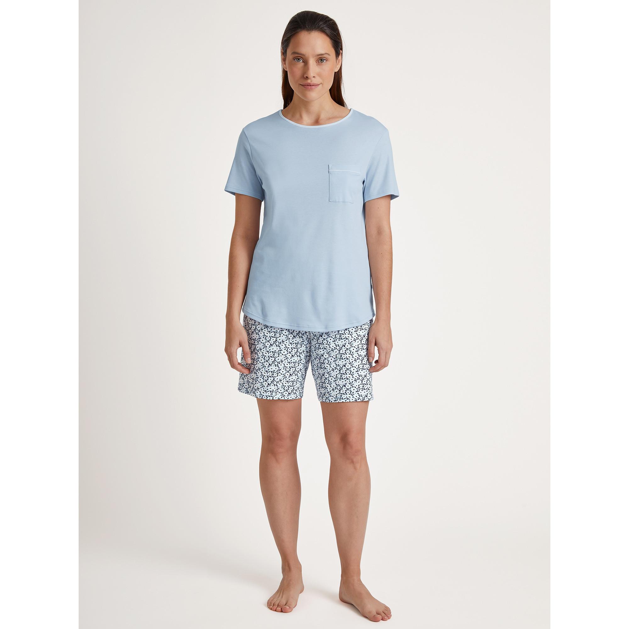 CALIDA Pigiama Top a Maniche Corte e Shorts Stampati  
