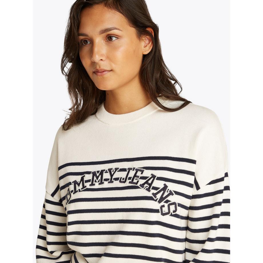 TOMMY JEANS Felpa girocollo a righe  