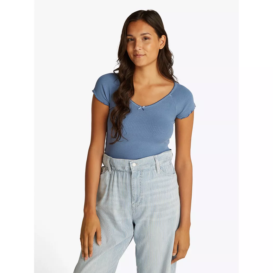 Tommy Jeans - T-Shirt, für Damen, Blau Größe S