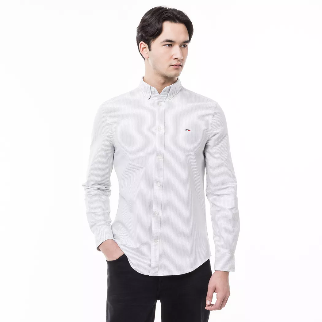 Tommy Jeans - Hemd, langarm, für Herren, Grün, Größe XXL