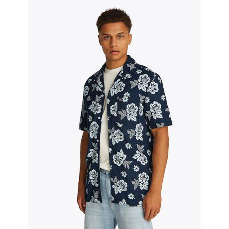 TOMMY JEANS TJM REG SLUB AOP SS SHIRT EXT Chemise, manches courtes 