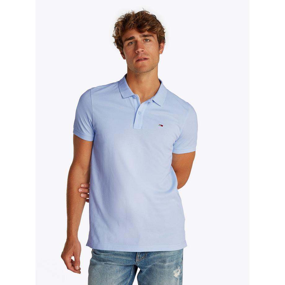 TOMMY JEANS TJM Slim Placket Polo Maniche Corte  
