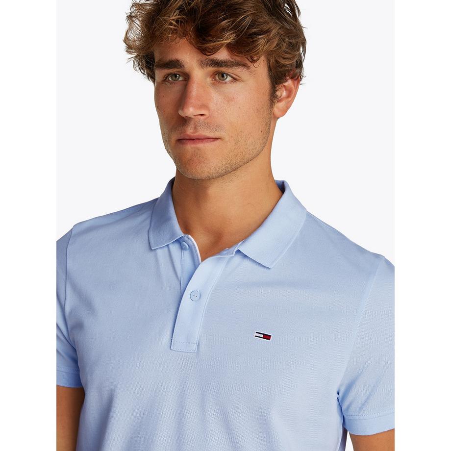 TOMMY JEANS TJM Slim Placket Polo Maniche Corte  