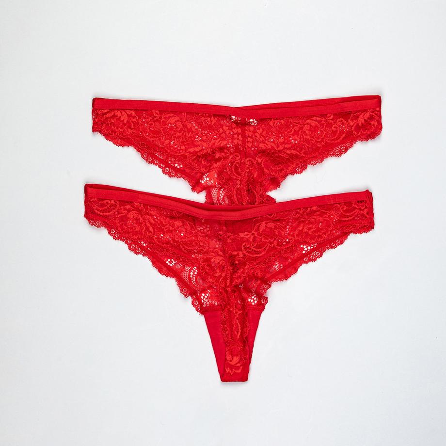 Manor Woman Duopack Spitzen String  