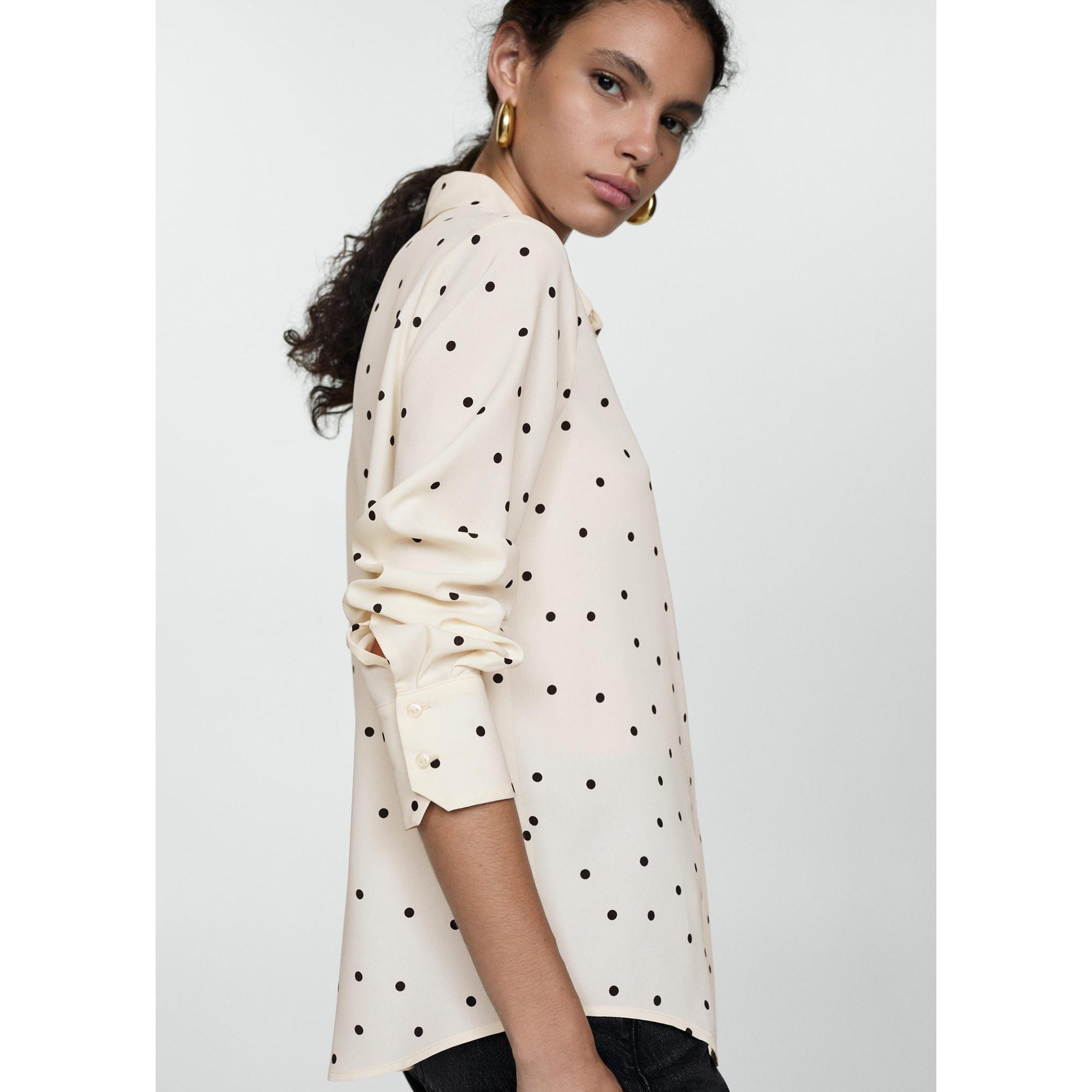 MANGO BASIC Shirt, langarm 