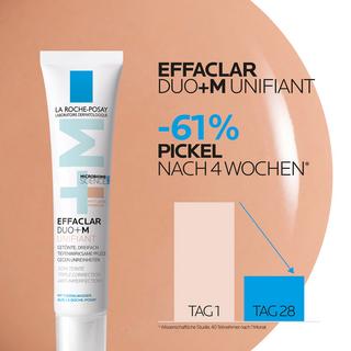 LA ROCHE POSAY Effaclar Duo+M Unifiant Dreifach tiefenwirksame getönte Gesichtspflege für zu Akne neigende Haut 