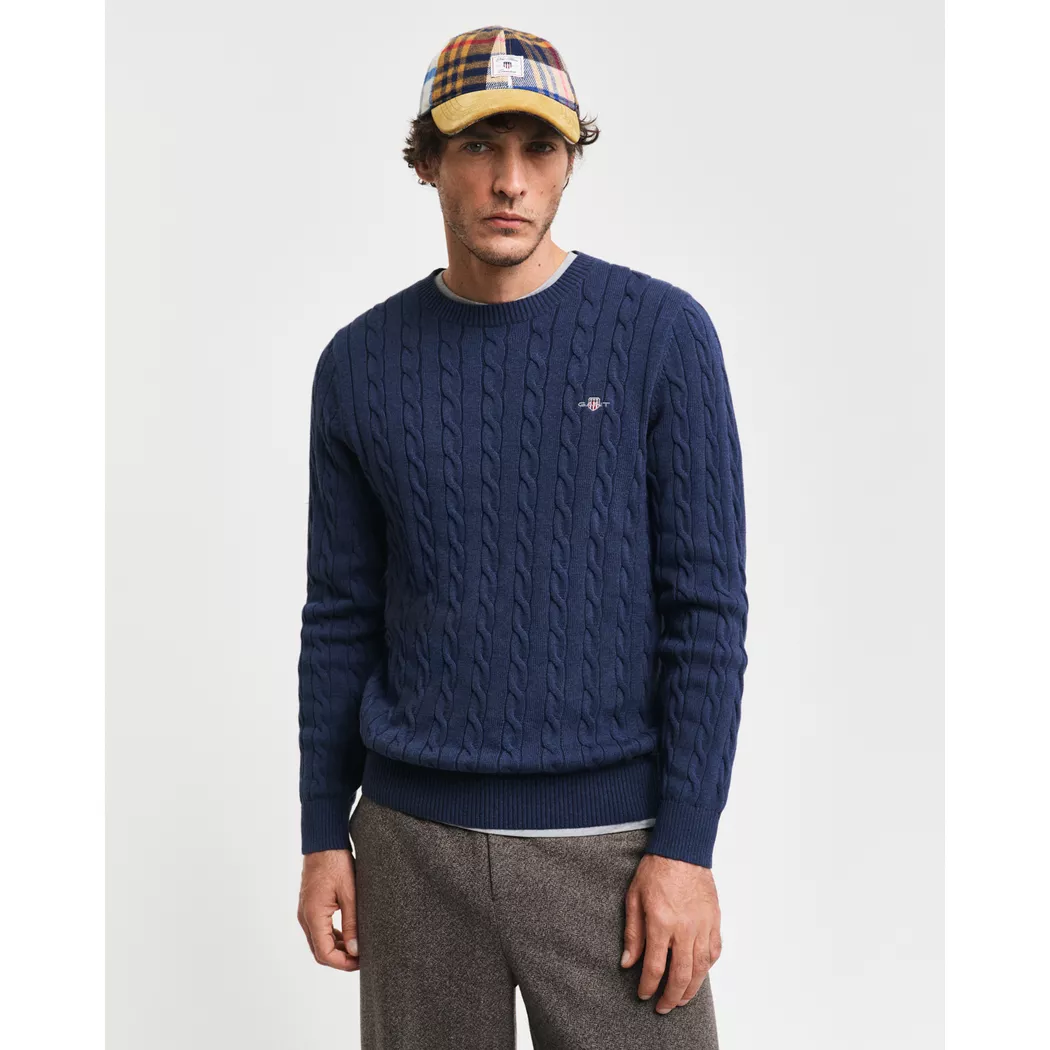 Gant - Pullover, für Herren, Bleached Blau, Größe S