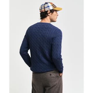 GANT Pull Col Rond Maille Torsadée  