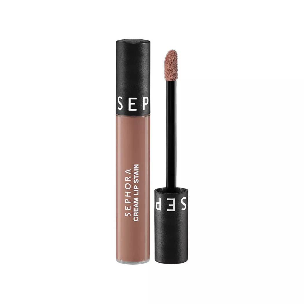 SEPHORA - Cream Lip Stain - Samtiger kussechter Lippenstift - Flüssiger matter Lippenstift, 5 ml,  Soft mocha