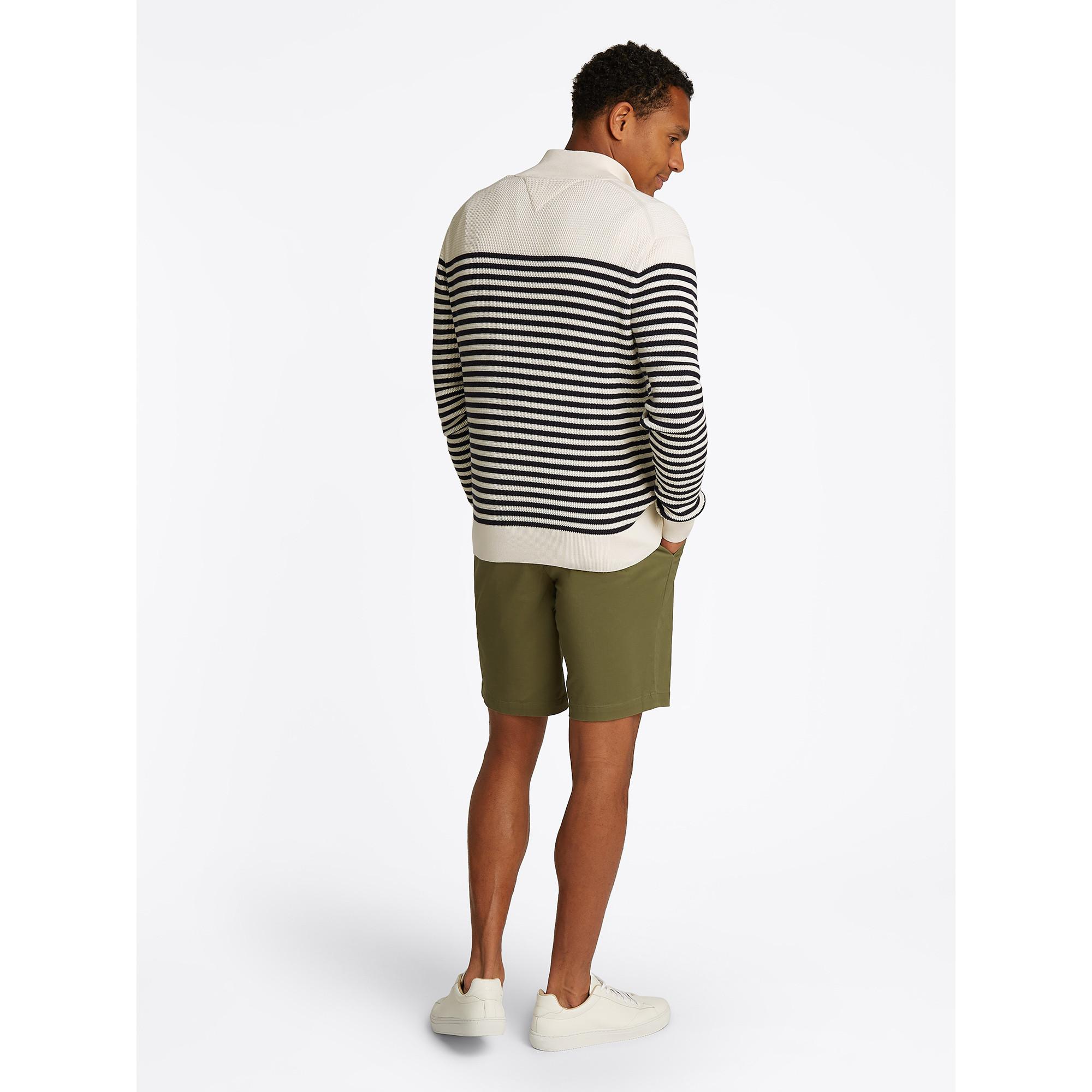 TOMMY HILFIGER RACKING STRUCTURE ZIP MOCK Pullover 