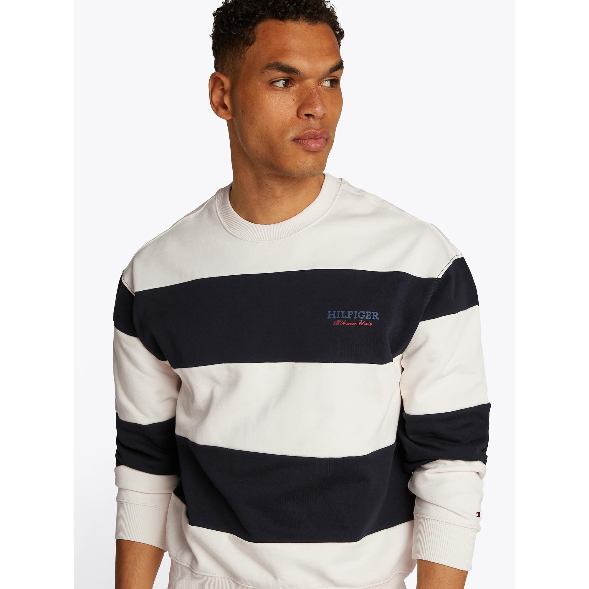 TOMMY HILFIGER MONOTYPE STRIPE SWEATSHIRT Sweat-shirt 