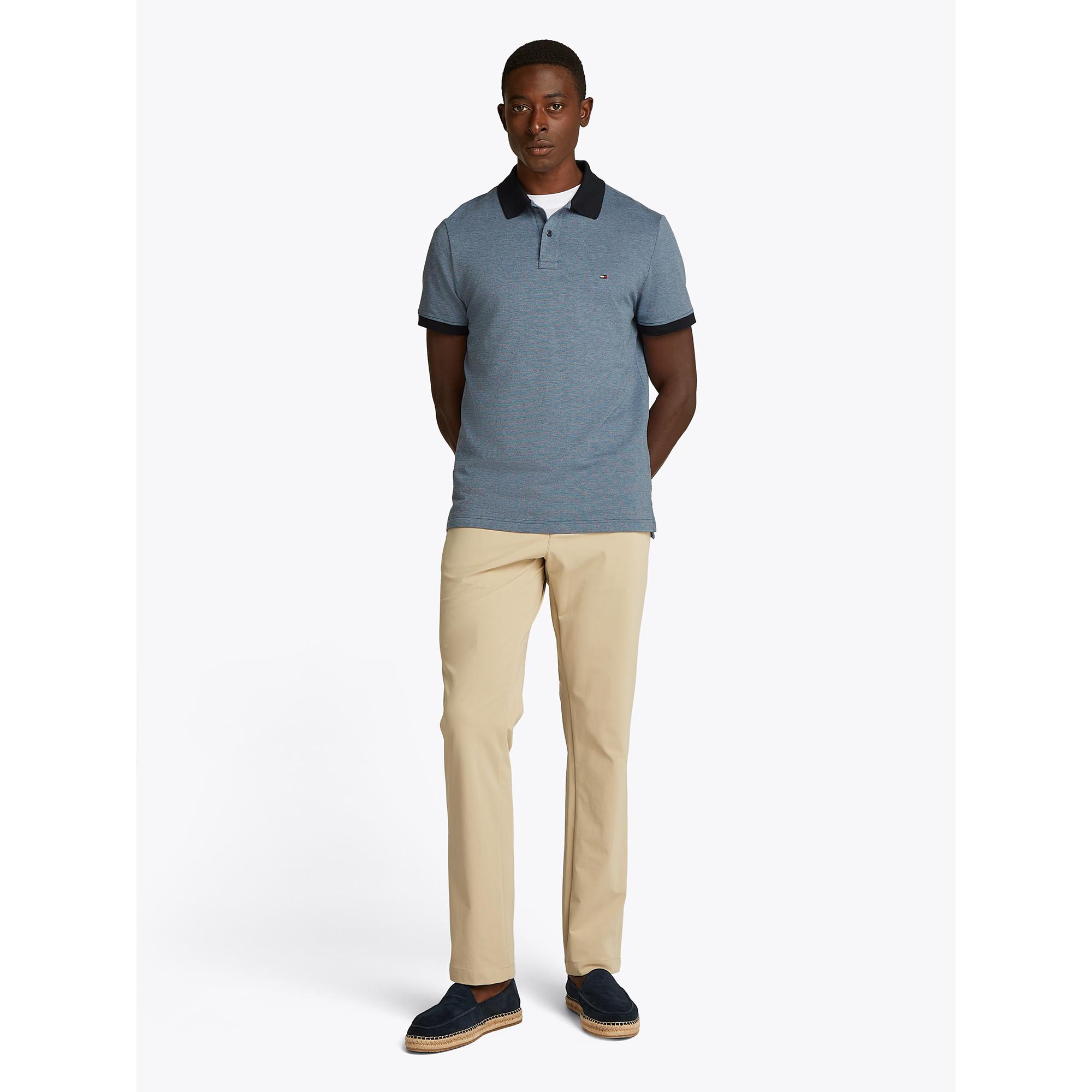 TOMMY HILFIGER TWO TONE INTERLOCK REG POLO Polo, manches courtes 