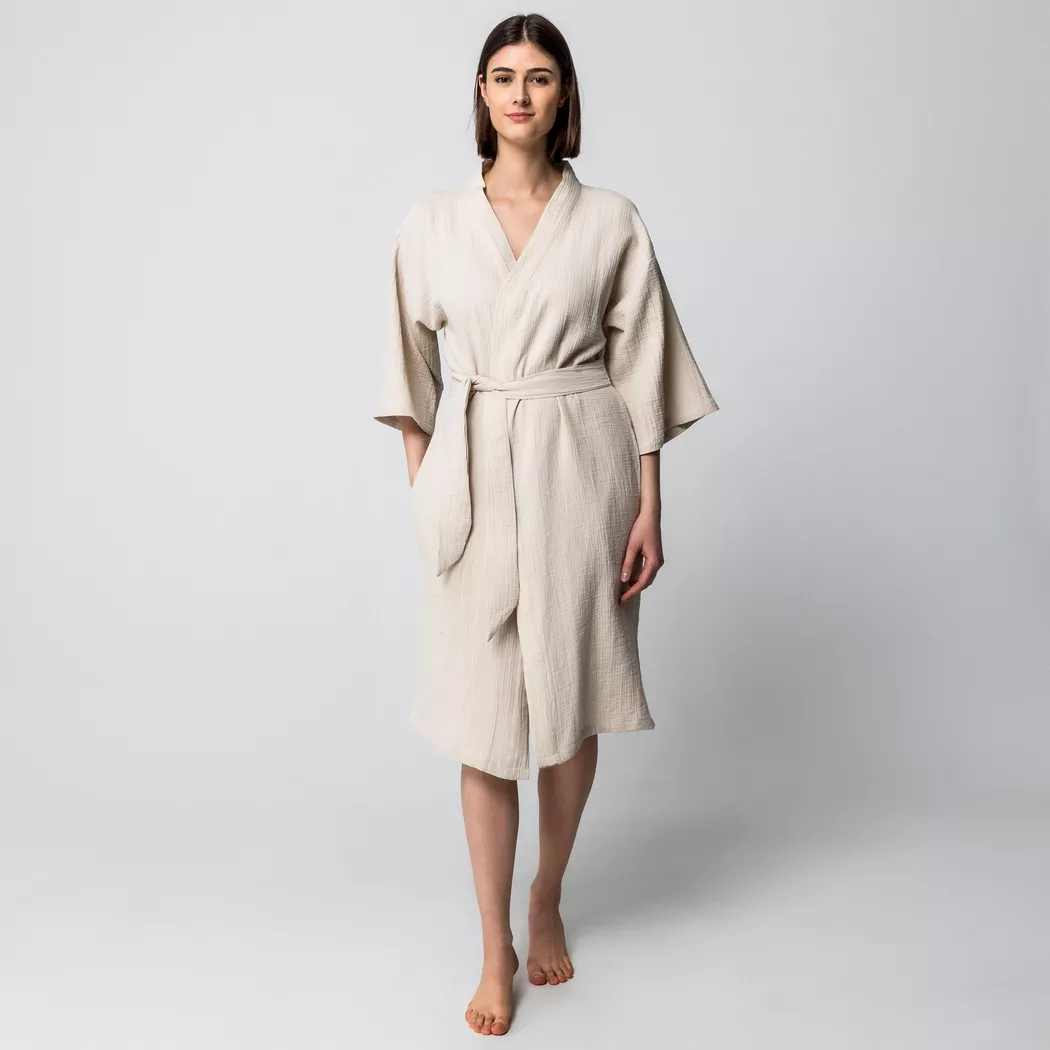 Manor - Kimono, für Damen, Beige, Größe L/XL