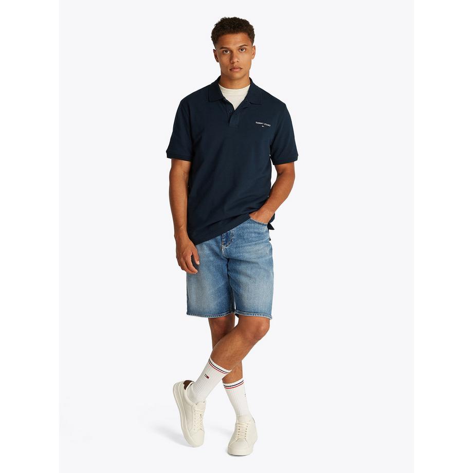 TOMMY JEANS Regular Linear Polo Manches Courtes  
