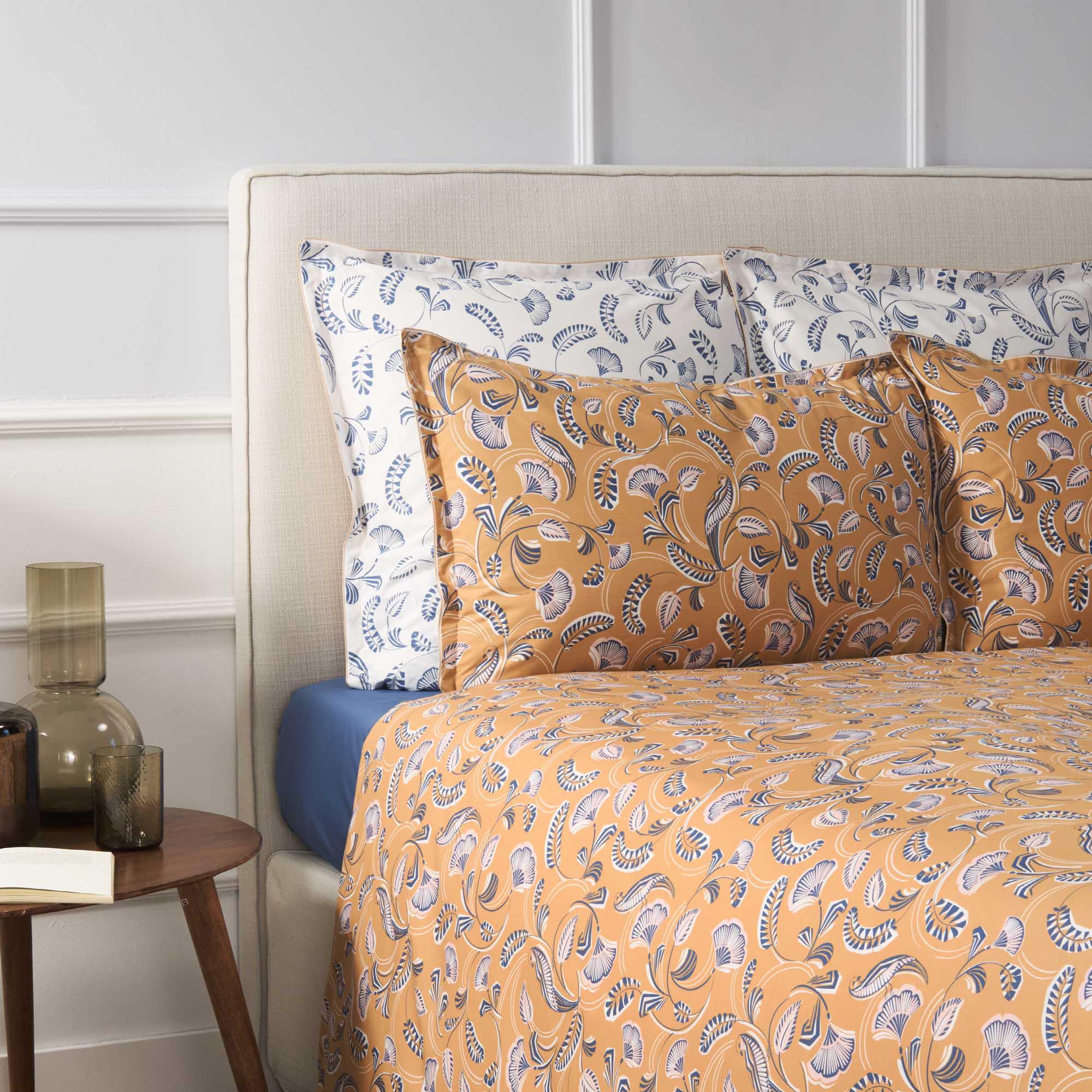 DESCAMPS Papyrus Federa con motivo floreale  