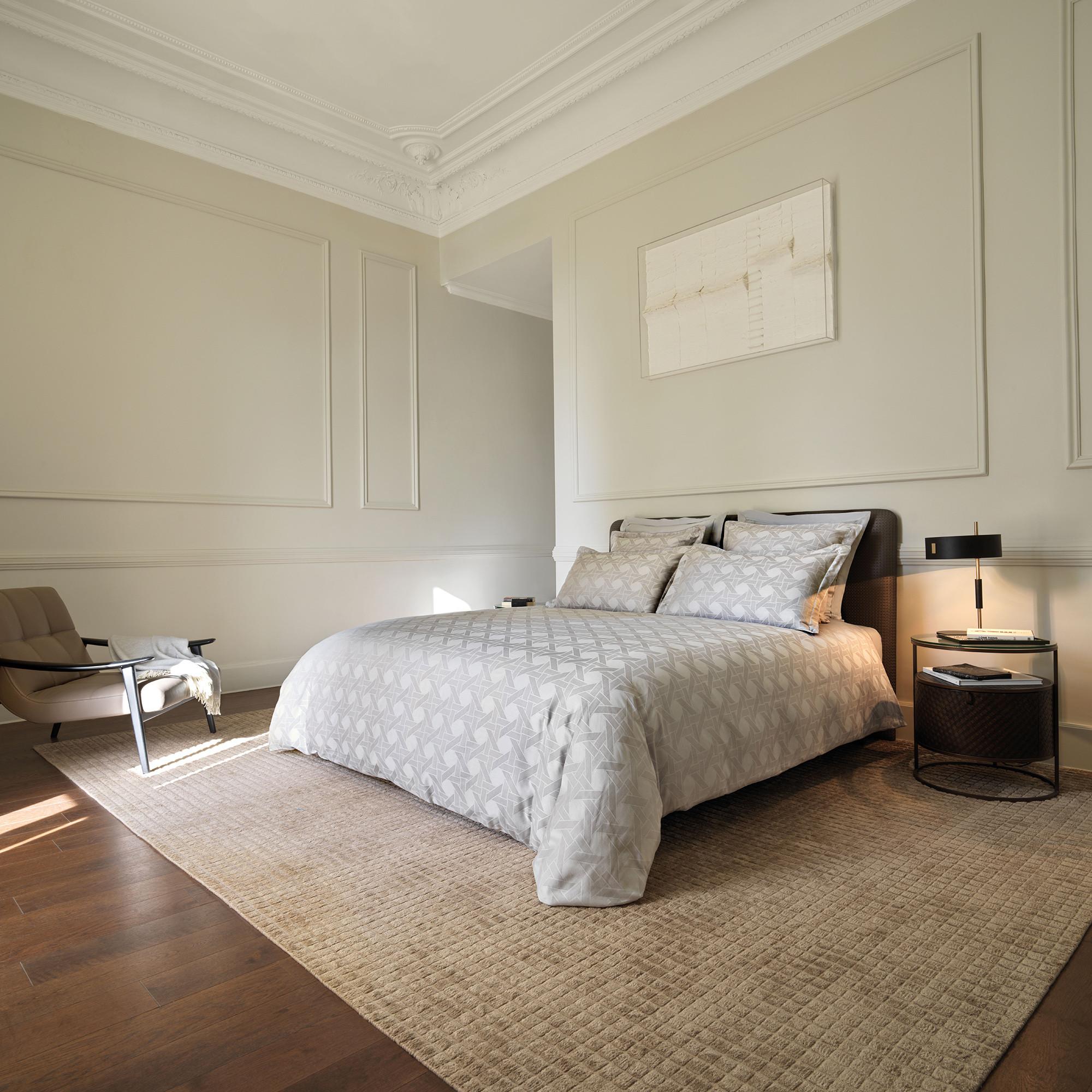 DESCAMPS Florilege 2 Jacquard Satin Duvetbezug  