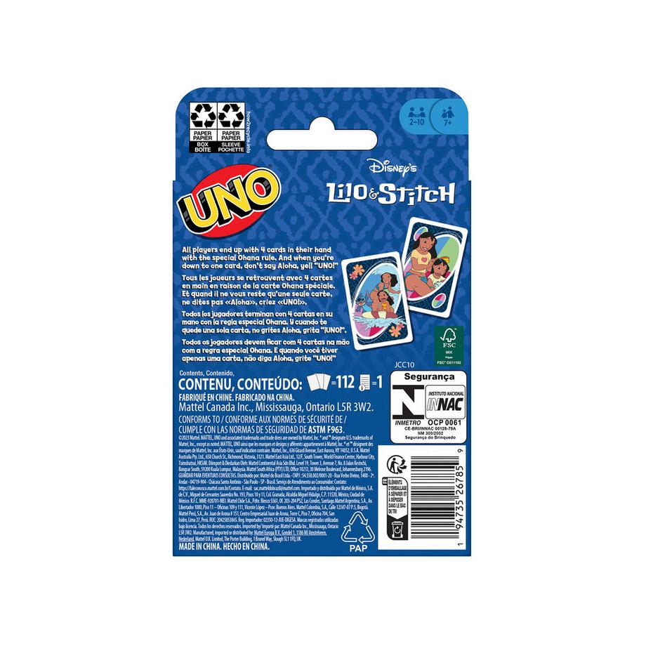 Mattel Games  UNO Lilo et Stitch 
