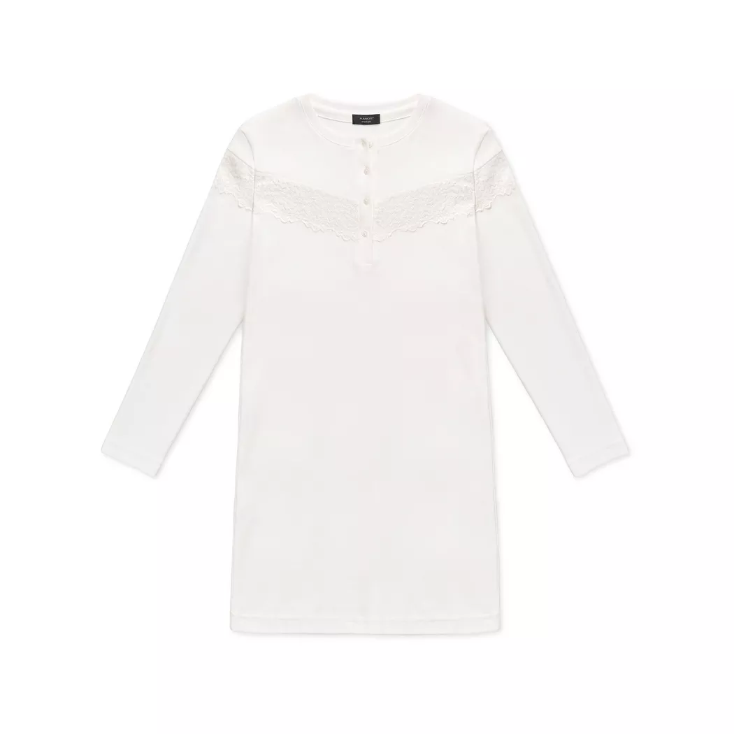 Manor Woman Langarm Nightdress Ecru L