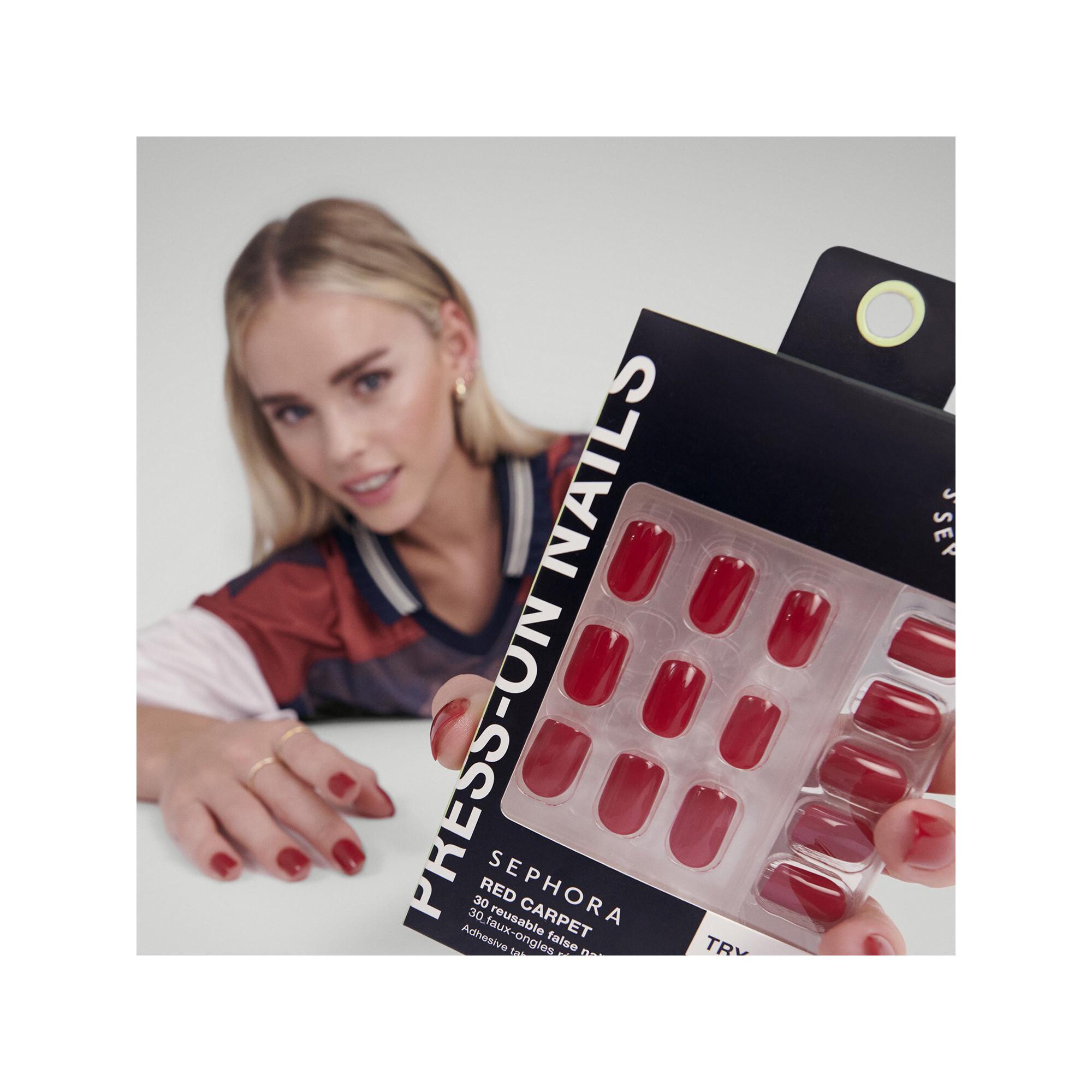 SEPHORA  Kit Faux-Ongles Réutilisables, Pads Adhésifs - Effet Gel, Résultat Professionnel 