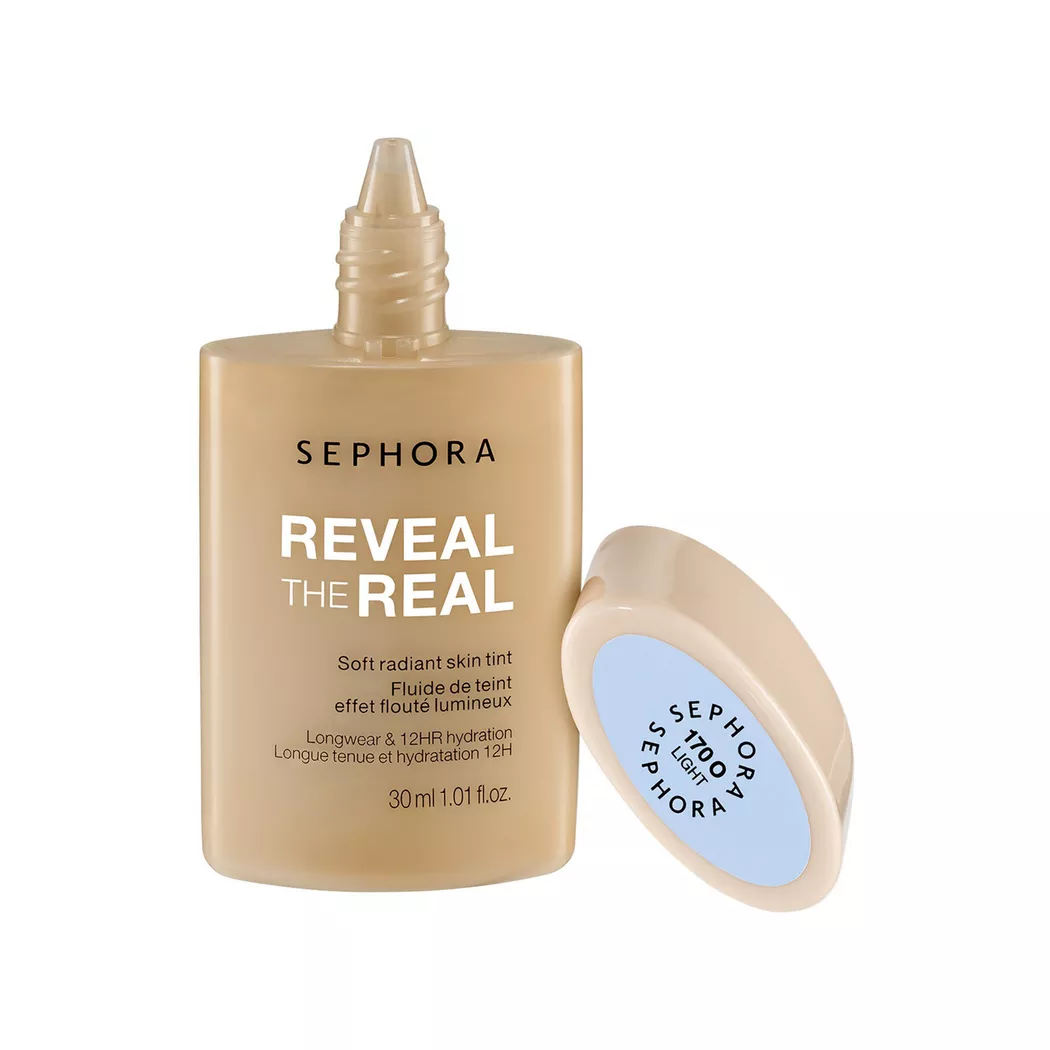 SEPHORA - Reveal The Real - Teintfluid für einen strahlenden Teint mit Weichzeichnereffekt, 30 ml, O Light