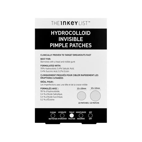 THE INKEY LIST  Hydrocolloid Invisible Pimple Patches - Patches anti-boutons 