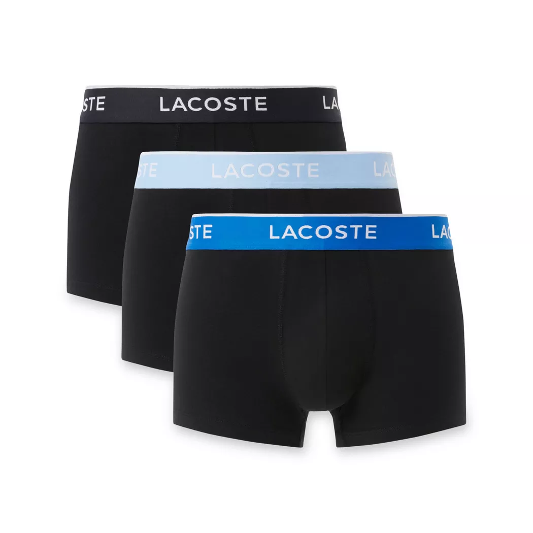 Lacoste 3-Pack Boxer Briefs Black Size L 2
