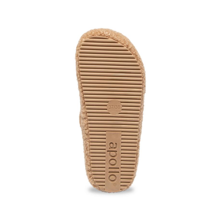 Manor Woman Teddy Hausschuhe mit elastischem Riemen  