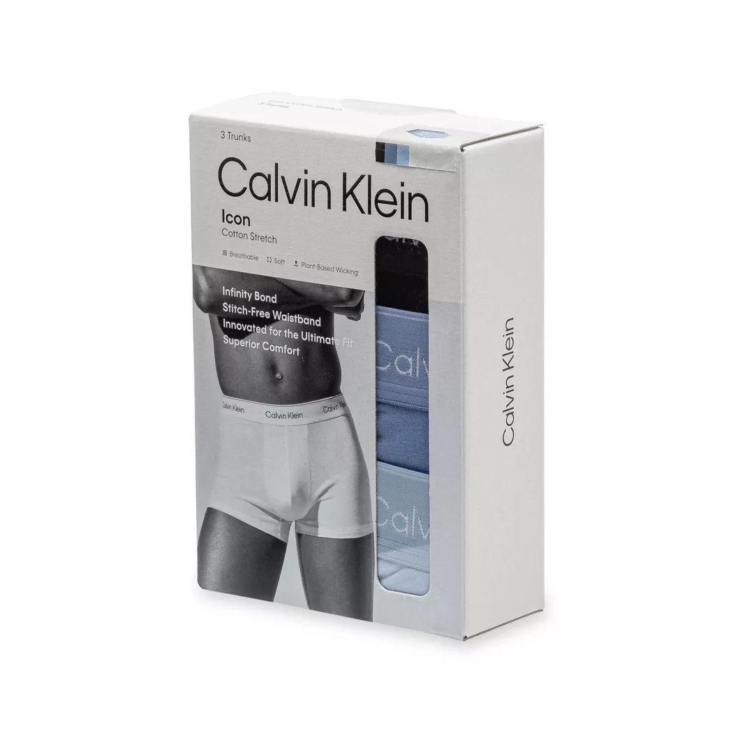 Calvin Klein Boxers Lv00nb4389 Trunk 3 Unités Black / Glacier / Blue Bell L Homme 2