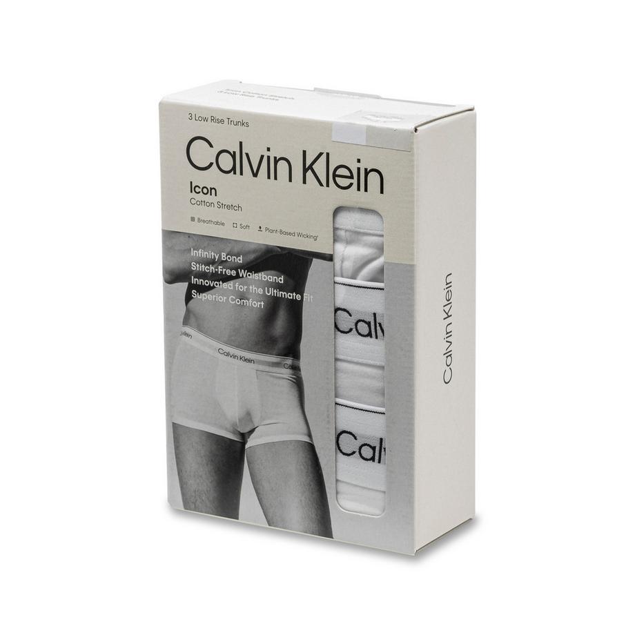 Calvin Klein ICON Cotton Stretch Culottes Taille Basse Lot de 3  