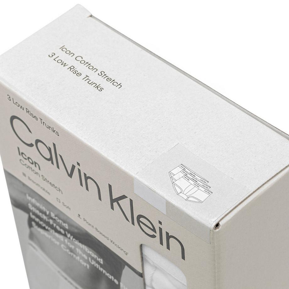 Calvin Klein ICON Cotton Stretch Culottes Taille Basse Lot de 3  