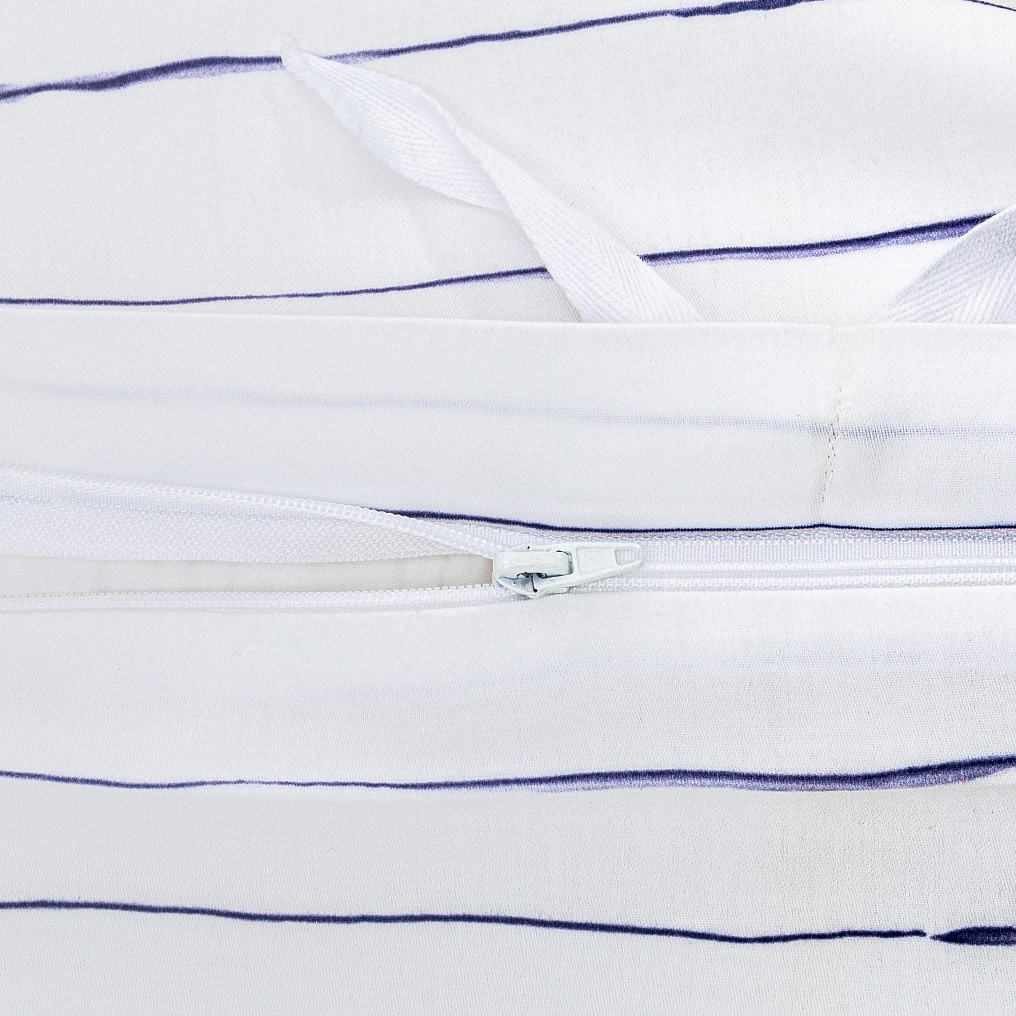 Manor Gassin Taie d'oreiller Satin Rayé  