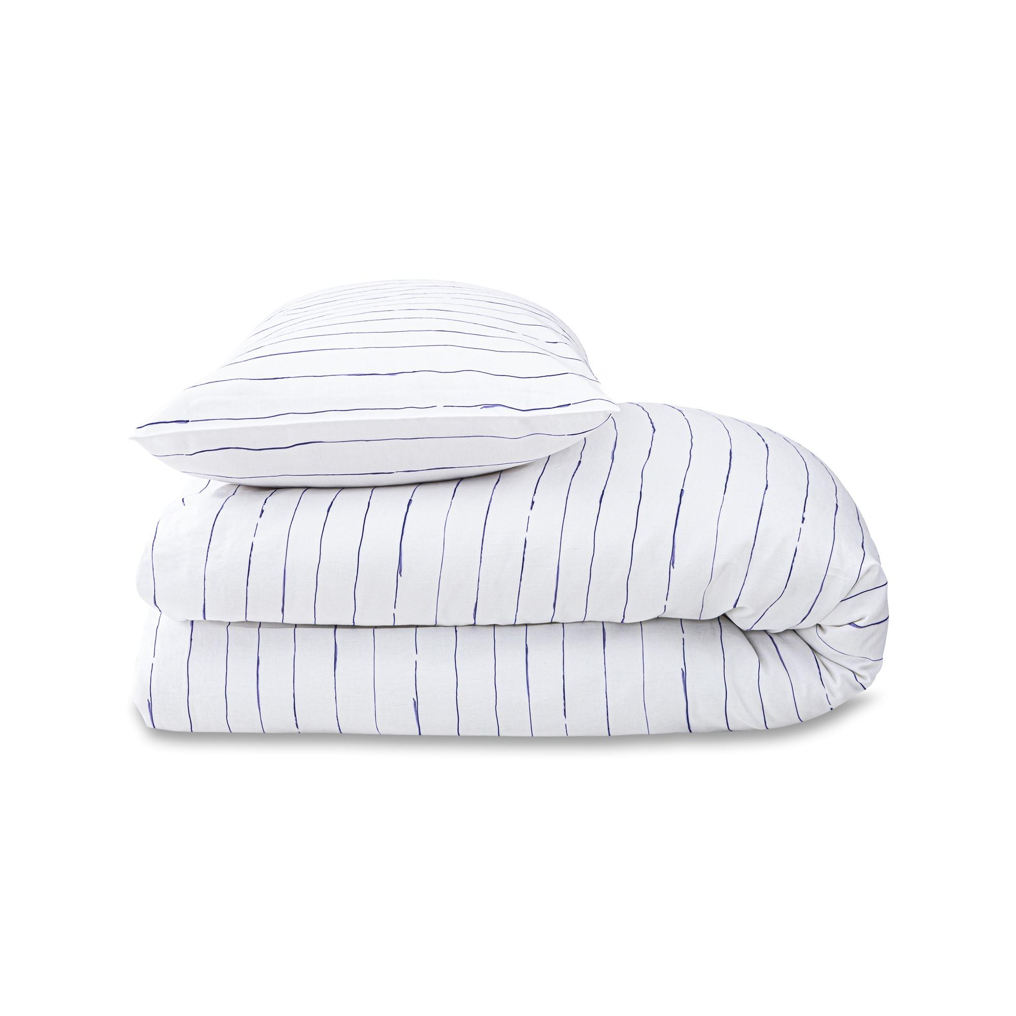 Manor Gassin Taie d'oreiller Satin Rayé  