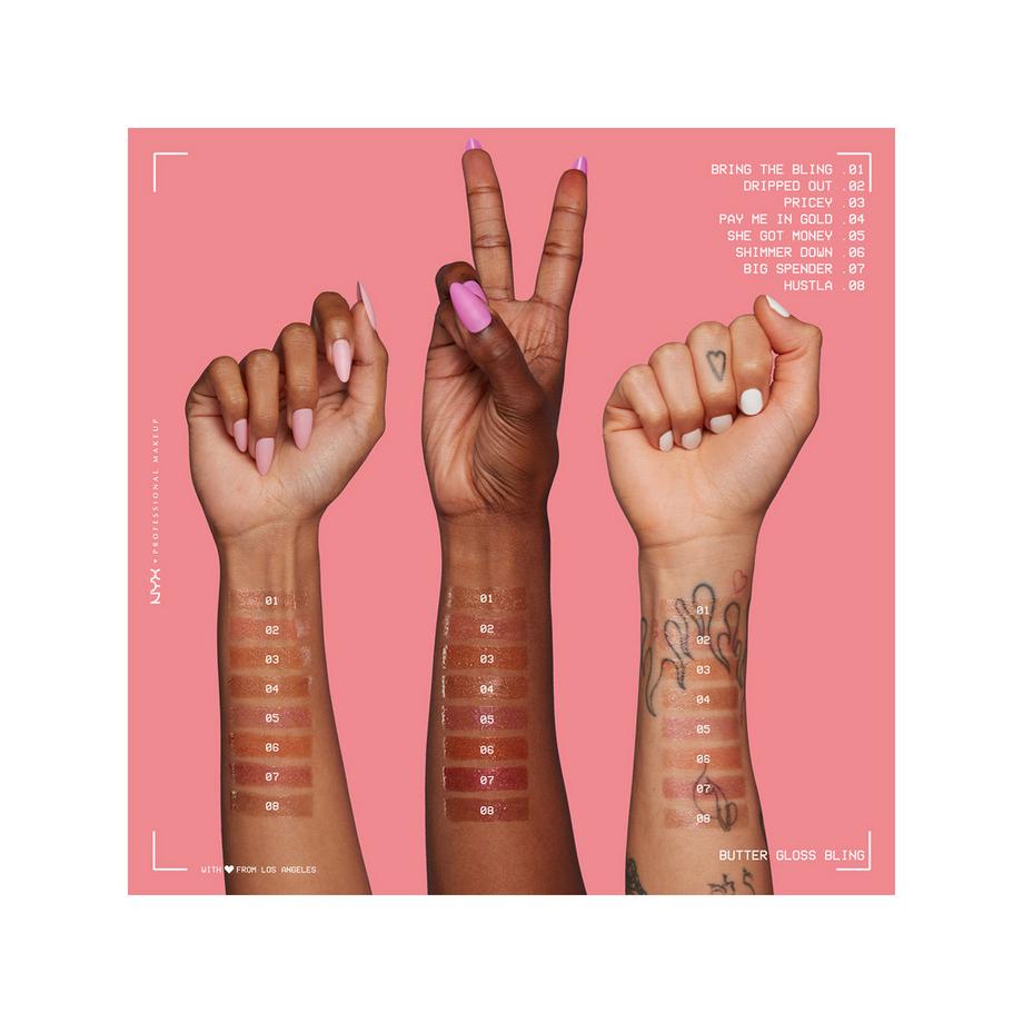 NYX-PROFESSIONAL-MAKEUP Butter Gloss Bling Lipgloss 