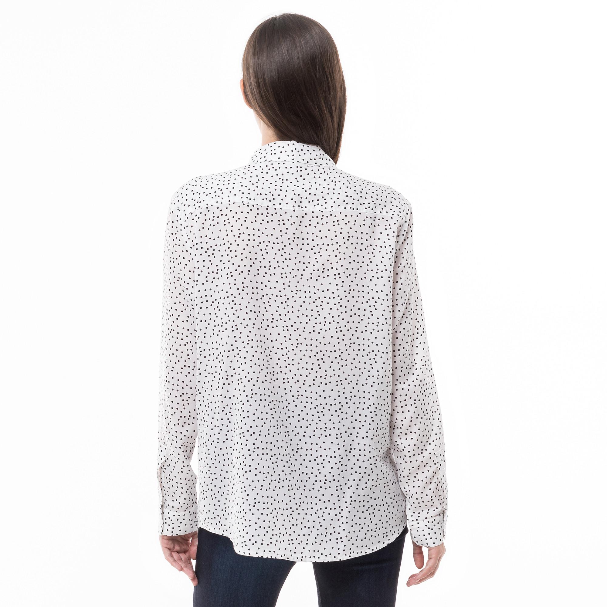 Manor Woman Camicetta a Maniche Lunghe a Pois  