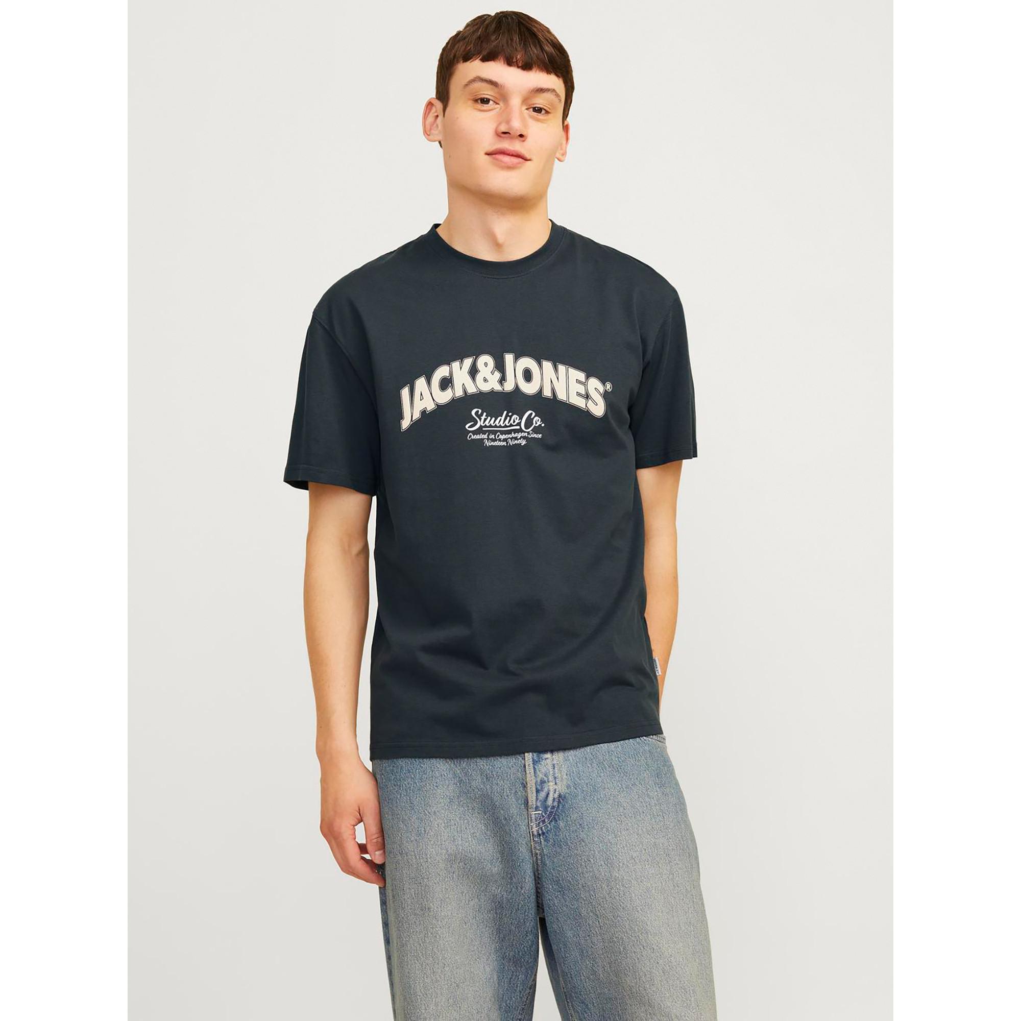 JACK & JONES JORBRONX ARCH BIG TEE SS CREW NECK LN T-Shirt 