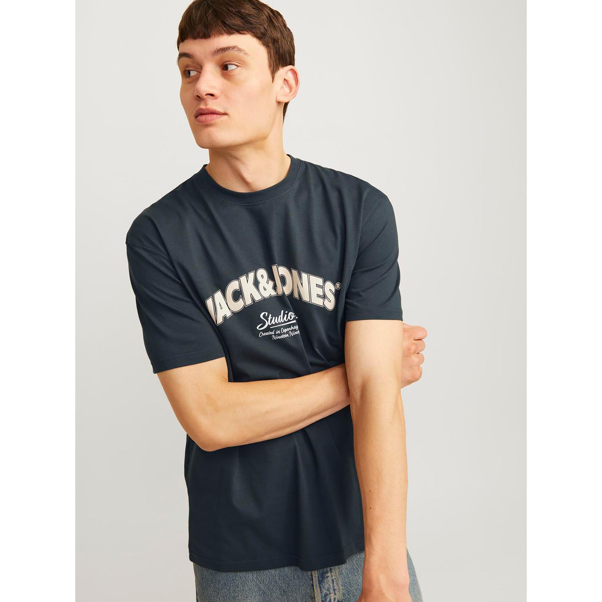 JACK & JONES JORBRONX ARCH BIG TEE SS CREW NECK LN T-Shirt 