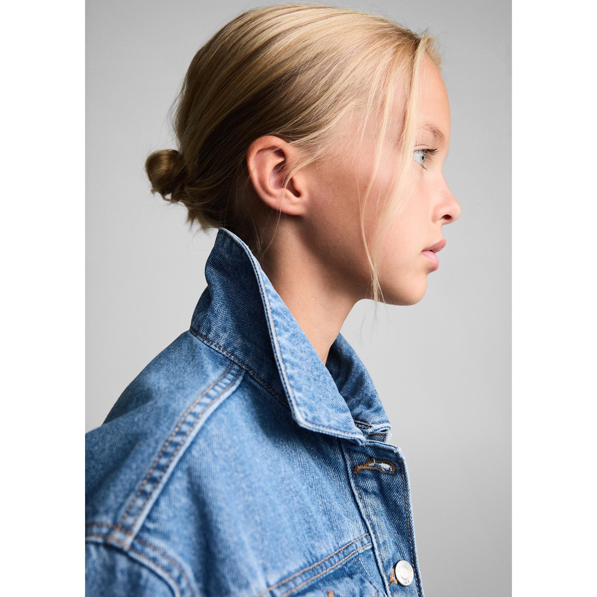 MANGO Kids  Jeansjacke mit Knöpfen 