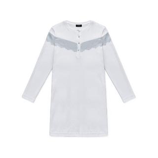 Manor Woman Camicia da notte a maniche lunghe con pizzo  