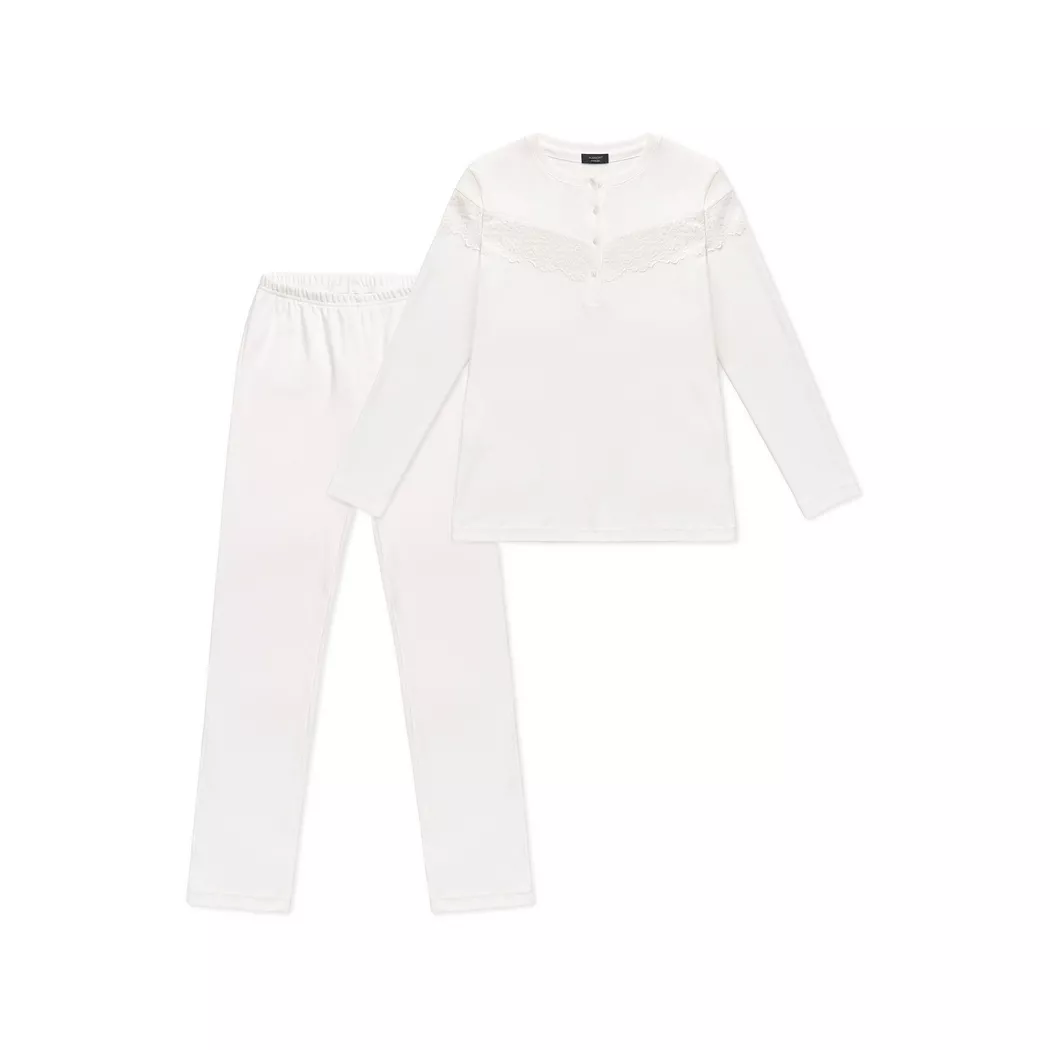 Manor Woman - Pyjama-Set, für Damen, Ecru, Größe XS